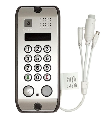 Вызывная видеопанель DP5000.B2-KEDC43 T/IP-CVBS/нерж.полир