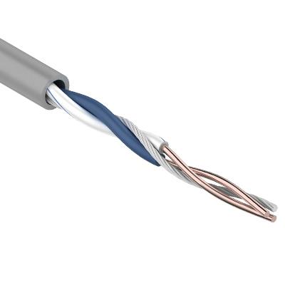 01-0002 ∙ Кабель витая пара U/UTP, Cat.5e, PVC, 1PR, 24AWG, Indoor, Solid, серый, 305м, Rexant