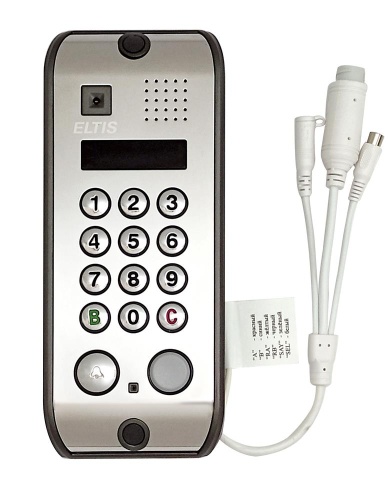 Вызывная видеопанель DP5000.B2-KRDC43 T/IP-CVBS/нерж.полир