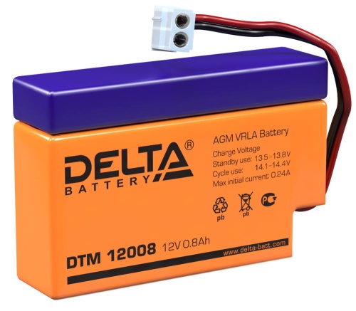 DTM 12008 ∙ Аккумулятор 12В 0,8 А∙ч