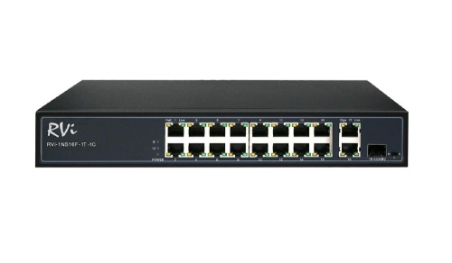 Коммутатор PoE RVi-1NS16F-1T-1C