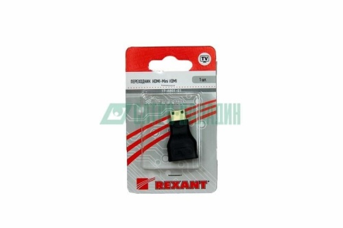 Переходник 17-6801 ∙ Переходник штекер mini HDMI - гнездо HDMI REXANT ∙ кратно 10 шт