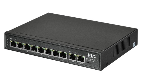 Коммутатор PoE RVi-1NS08F-2T (1G)